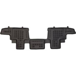 CarMart Гумени стелки за Renault Trafic (2021+) middle for 3 passenger, with air vents in the floor, doors opening to both sides, fixed seats (not sliding) - тип леген