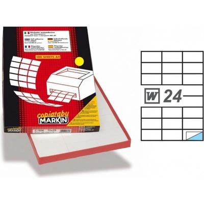 MARKIn Етикети Markin А4, цветни (10701106)