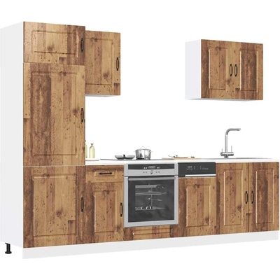 vidaXL Комплект кухненски шкафове от 7 части Kalmar, инженерно дърво (3314769)