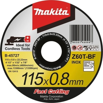 Makita řezný kotouč 125x1.6x22 nerez B-46931 B-46931