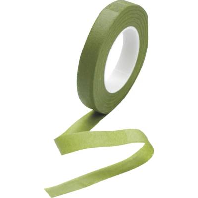 Floristická fixačná páska 13mm 27m - olivovo zelená