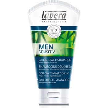 Lavera Men Sensitiv vlasový a tělový šampon 2v1 150 ml