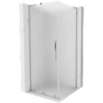 Mexen Velar L плъзгаща се душ кабина 100 x 100 см, матирана, хром - 871-100-100-33-01 (871-100-100-33-01)