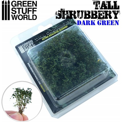 Dekorace Green Stuff World Tall Shrubbery: Dark Green