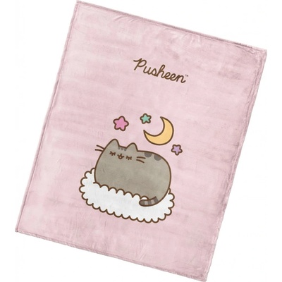 Carbotex dětská deka z mikrovlákna KOČIČKA PUSHEEN DAYDREAM růžová
