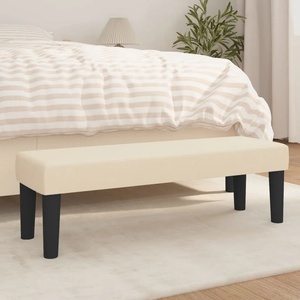 vidaXL Пейка Крем 100 x 30 x 30 cm текстил (346649)