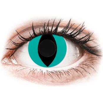 Gelflex CRAZY LENS - Cat Eye Aqua - nedioptrické jednodenné 2 šošovky