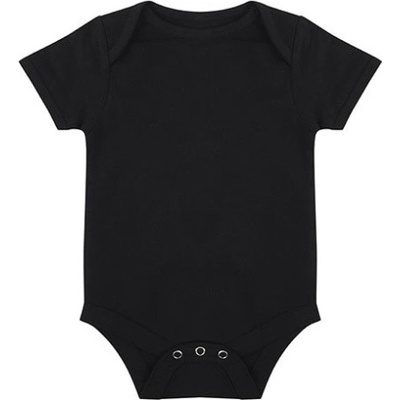 Larkwood Kojenecké body s krátkým rukávem LW Black Monate