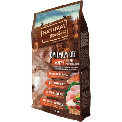 Natural Woodland Optimum Diet Mini Medium/krůta kura 10 kg