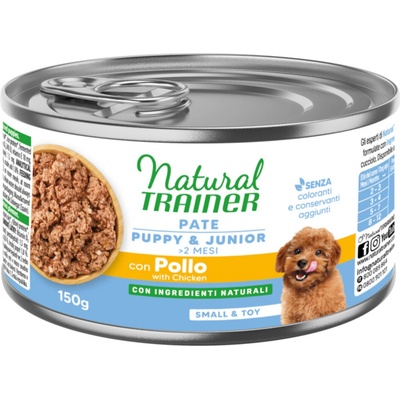 Natural Trainer Pate Small & Toy Puppy & Junior s kuřecím 12 x 150 g