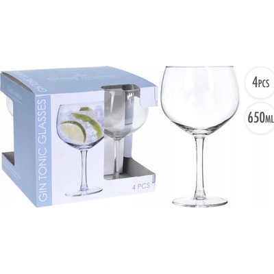Koopman Koktejlové Skleničky bezbarvé 4 x 650 ml