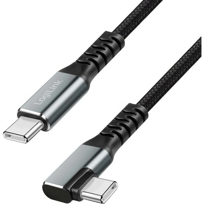 Logilink CU0272 USB 3.2 Gen 2 USB C vidlice USB C úhlová zástrčka 2m