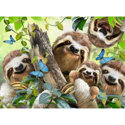 Ravensburger - Puzzle Sloth Selfie - 500 piese
