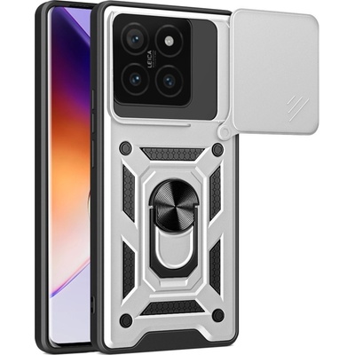 Slide odolný kryt na Xiaomi 14T - stříbrný