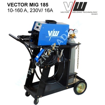 VECTOR WELDING MIG 185 + příslušenství + lahev + vozík