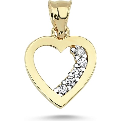 Lillian Vassago Zlaté srdíčko se zirkony LLV46 GP099