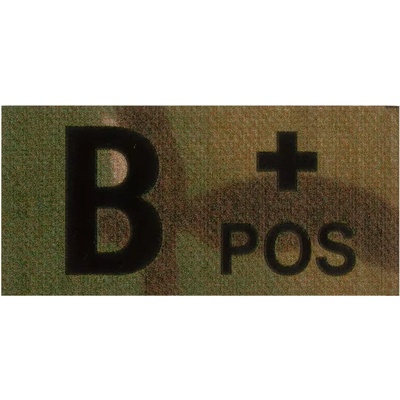Clawgear Nášivka Clawgear krevní skupina B-Pos IR Patch, Multicam