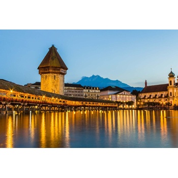 DIMEX ART s. r. o Флизелинов фототапет капелбрюке през нощта 375 x 250 см