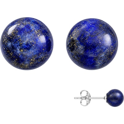 Jantario Guličkové náušnice s lapis lazuli 102298
