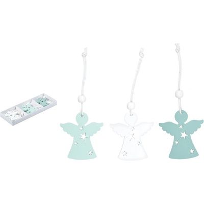 MFP Paper 8886153 Anděl dřevo 6ks mix barev