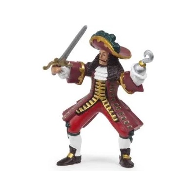 Papo - Фигурка за колекциониране и игра - Капитан пират с кука (39420)