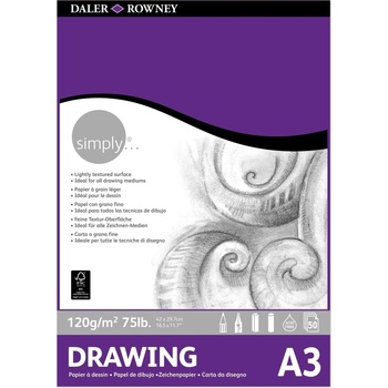 Image 1 of Daler-Rowney Simply Drawing Paper Simply Скицник 50 A3 120 g (435931300)