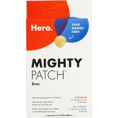 Hero Cosmetics Hero. Mighty Patch náplasti proti akné Invisible 6ks + Original 6ks