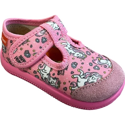 Milami dětské papučky 226 pink jednorožec nový