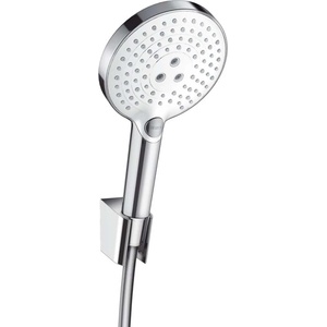 Hansgrohe Raindance Select S - Комплект душ слушалка, 3 струи, държач и маркуч, бял/хром 26721400 (26721400)
