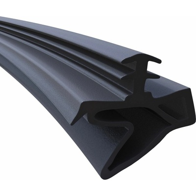 Solodoor Dverné tesnenie, 6 m × 12 mm, plast, čierne, 9999801