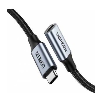 Ugreen US372 USB Type C 3.1 Gen2 Male to Female Cable Nickel Plating 0.5m (Black)