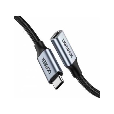 Ugreen US372 USB Type C 3.1 Gen2 Male to Female Cable Nickel Plating 0.5m (Black)