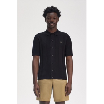Fred Perry Риза Fred Perry Men's Short-Sleeve Plain Shirt - Black 102