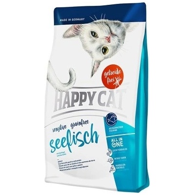 Happy cat Sensitive GF mořské ryby 4 kg