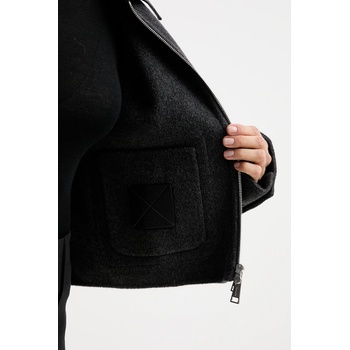 Nanushka Яке с вълна Nanushka в сиво преходен модел с уголемена кройка NW25PFJK12294 (NW25PFJK12294)