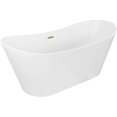 Mexen Montana 150x75 cm white/brushed gold (52011507500-55)