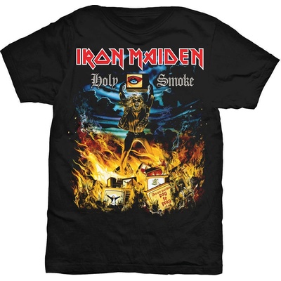 Iron Maiden tričko Holy Smoke čierne