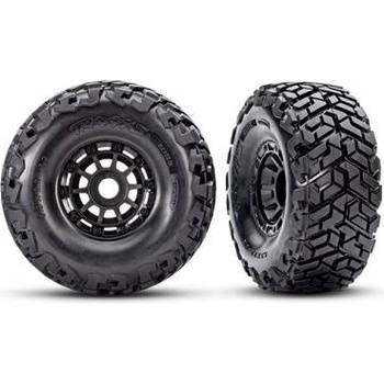 Traxxas колело 2.2/3.2", джанта черна, гума Maxx Slash belted (2)