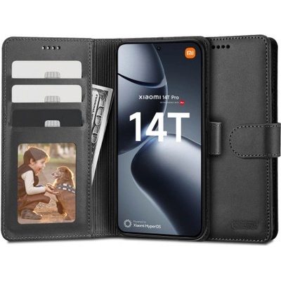Tech-Protect Wallet knižkové puzdro na Xiaomi 14T Pro, čierne