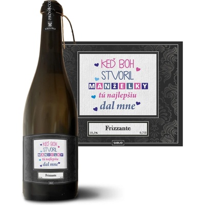 Sablio Keď Boh stvoril manželky Prosecco biele suché šumivé víno 10,5 % 0,75 l (holá fľaša)