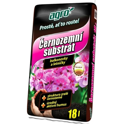 Agro CS Čiernozemný substrát pre balkónové rastliny 18 l