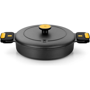 BRA Плитка индукционна тенджера BRA ORIGEN с незалепващо покритие и капак - Ø32 х h7 см (BRA 830532)