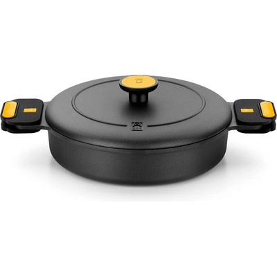 BRA Плитка индукционна тенджера BRA ORIGEN с незалепващо покритие и капак - Ø32 х h7 см (BRA 830532)