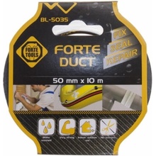 Forte Tools Lepicí textilní páska 10 m × 50 mm černá