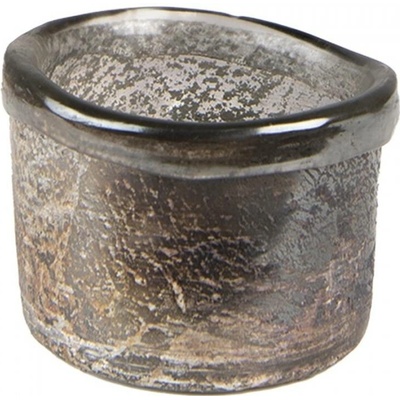 Skleněná čajová svíčka Houder Brown 8x6 cm – 8x6 cm