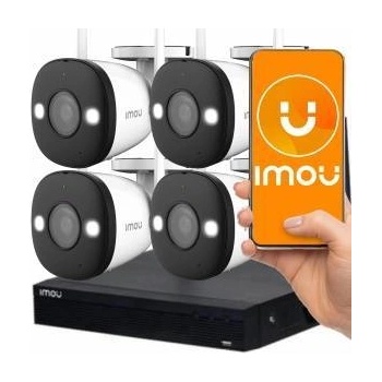Imou Ranger Wireless Security System 4 Channel Wi-Fi NVR 4 Bullet 2 Cameras