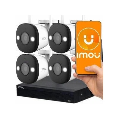 Imou Ranger Wireless Security System 4 Channel Wi-Fi NVR 4 Bullet 2 Cameras