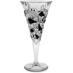 Bohemia 1845 Чаша за вино Bohemia 1845 Glacier Matt Fond and Black Lister 250ml, 6 броя (1005771) - topmall