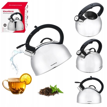 Klausberg KB-7910 неръждаема стомана чайник 2, 5L (KB-7910)