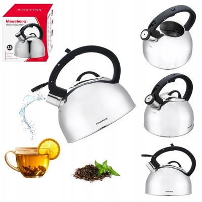 Klausberg KB-7910 неръждаема стомана чайник 2, 5L (KB-7910)